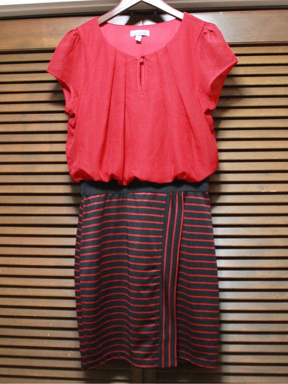 Speeckless Red and Black Dress